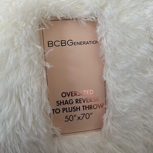 BCBGeneration Plush/Shag Throw Blanket